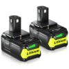 Masione 2Pack 6.5Ah Ryobi 18v Battery P108 Lithium Replacement for Ryobi P102 P103 P104 P105 P107 P108 P109 Cordless Power Tools 2PACK 6.5AH P108 Battery 24 71olVsdvISL