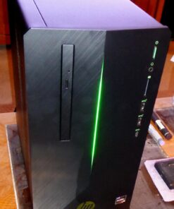 Refurbished: HP Pavilion Gaming Desktop AMD Ryzen 5 8GB RAM 1TB HDD 128GB SSD Black - AMD Ryzen 5 2400G Quad-core - AMD Radeon RX 580 4GB - Hybrid Storage for Quick Startup - DVD-Writer - Windows 10 H 11 71olpEDQ7L