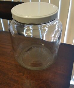 Cornucopia Brands 64oz Clear Wide-mouth Glass Jar, BPA free Food Grade w/Metal Lid (Half Gallon); 2 Quart Jar to Make Greek Yogurt/Kefir or Pickles 1 35 71on 5aTgL