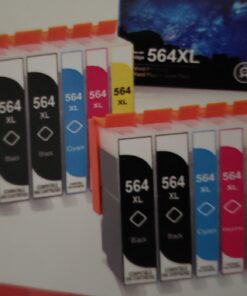 Uniwork Compatible Ink Cartridge Replacement for HP 564 564XL Replacement for Photosmart 6520 5520 4620 5510 C410a 6525 5514 OfficeJet 7510 4620 DeskJet 3522 Printer Tray (4BK/2C/2M/2Y) 10 Pack 34 71onvpYFdjL