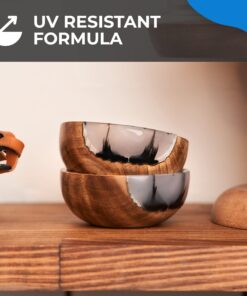 Epoxy Resin Promise Table Top 2-Part- 2 Gallon High Gloss (1 Gal Resin + 1 Gal Hardener) Transform Your DIY Projects with Crystal Clear Finish - Ideal for Bar Tables, Tabletops, Countertops & More 40 71ooae1P8ML