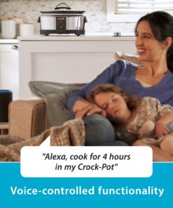 Crock-Pot 6 Quart Programmable Slow Cooker and Food Warmer Works with Alexa, Stainless Steel (2139005) Programmable Stainless Steel 27 71oohkUyDNL