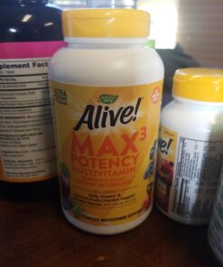 Nature's Way Alive! Max3 Potency Multivitamin, Antioxidants & High Potency B-Vitamins to Support Cellular Energy Metabolism*, No Added Iron, 180 Tablets 180 Count (Pack of 1) 22 71opmwGmNkL