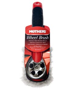 Mothers Car Wash Brush, Wheel and Fender Brush, Short Handle Tire Cleaner for Car Detailing, 10 Inch, Red/Black Standard 34 71oq1IvrTJL