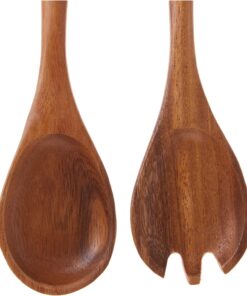 Lipper International Acacia Oblong Salad Servers, 12" Long, One Pair 9 71oqQ6fmZ8L