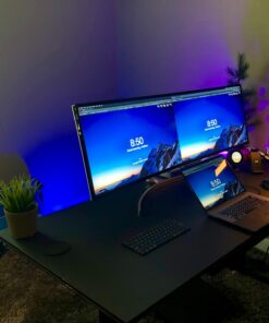 LG 49WL95C-W Ultrawide Dual QHD Monitor 49" 32: 9 (5120 x1440) Curved IPS Display, HDR10, USB Type-C, HDR 10, Ambient Light Sensor, 2 x 10W Stereo Speaker 53 71orgkHynDL