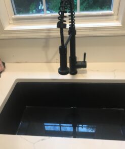 VIGO VG02001MB 19" H Edison Single-Handle with Pull-Down Sprayer Kitchen Faucet in Matte Black 41 71osbJdwVQL