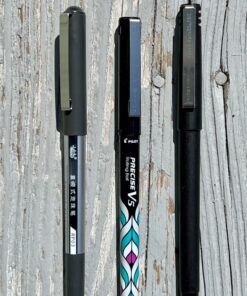 Rollerball Pen Fine Point Pens: 16 Pack 0.5mm Black Gel Liquid Ink Pens Extra Thin Fine Tip Pens, Rolling Ball Point Writing Pens for Note Taking, Signature, Journal, Office/Stationary Supplies 34 71osif2OFZL