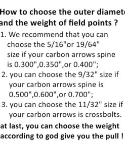 BOWCORE Premium Stainless Steel Archery Target Field Points: Screw in Bullet or Combo Field Point for Multiple Arrow Sizes - 1 Dozen 11/32"-stainless steel-combo shape 250 grains 15 71osjsd0E L