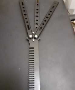 Generic New 1Pc Black Metal Practice Butterfly Comb Style Knife Trainer Tool 25 71ot5gLU8cL