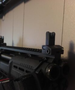 -Combat Vet Owned Company- Dagger Defense Tactical flip up BUIS Picatinny Rail Mounted Backup Iron Sights. Black 40 71ou1slGUL