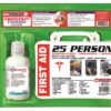 Rapid Care First Aid 661755 16 oz Eye Wash Station with First Aid Kit (166 Piece for 25 Person), OSHA/ANSI & FDA Compliant, Wall Mountable, 17" x 10 3/8" x 3 1/2" 40 71ovZ8xgnTL