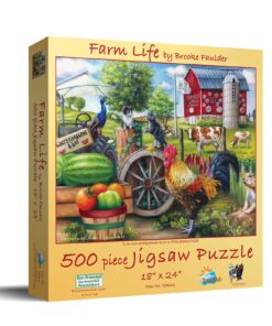 Alternative view of SUNSOUT INC - Farm Life - 500 pc Jigsaw Puzzle by Artist: Brooke Faulder - Finished Size 18" x 24" - MPN# 37661