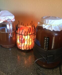 Wrap Around Kombucha Heater Belt | Propagate Pro Brewing and Fermentation Heat Mat Warmer | Keeps Your SCOBY Happy and Productive with Stickon Thermometer 2 3 inch x 20 inch 43 71oviWjQb6L