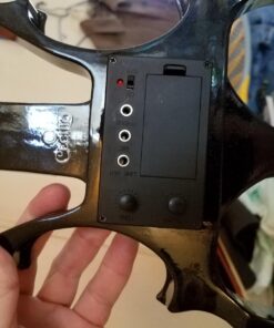 Cecilio 4/4 CEVN-1BK Solid Wood Electric/Silent Violin with Ebony Fittings in Style 1 - Full Size - Black Metallic Full Body - Black full-size 24 71ovjjLo9aL