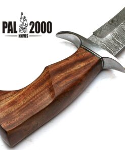 PAL 2000 KNIVES Handmade gladius forged - Damascus steel fixed blade - Hunting Viking - Knife With Leather Sheath (9291) 16 71owMaafTlL