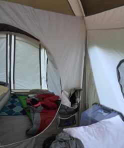 Wenzel Klondike 8 Person Water Resistant Tent with Convertible Screen Room for Family Camping Grey/Taupe 62 71owQ5ayBL