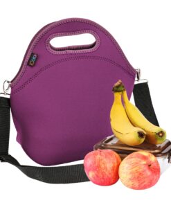 icolor Neoprene Lunch Bag, removale Shoulder Strap, Thermal Thick Lunch Tote Bag,Large Size(13 x 12.76 inches),Reusable Bags for Adults Outdoors, Work More YLLB-07