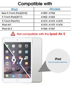 Alternative view of amFilm Glass Screen Protector for iPad 9.7 6th Gen, 5th Gen, iPad Pro 9.7, iPad Air, Air 2, Tempered Glass, Apple Pencil Compatible