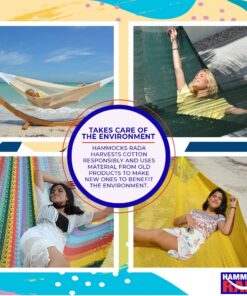 Hammocks Rada Mayan-Made Matrimonial Yucatan Hammock - Two Person Hammock - Artisan Crafted in Central America - Fits 12.5 to 13 Feet Hammock Stand - Up to 550 Pounds, Two Blue - Hanging Bed 2-blues 15 71owrcSBwuL 2