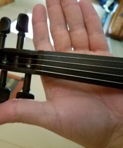 Cecilio 4/4 CEVN-1BK Solid Wood Electric/Silent Violin with Ebony Fittings in Style 1 - Full Size - Black Metallic Full Body - Black full-size 25 71oxIlDPzBL