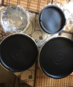 Bellemain Stainless Steel Non-Slip Mixing Bowls with Lids (4-Piece Set) 4 Piece Silver /Black 40 71oyVCbiADL