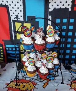 Fun Express - Superhero Baking Cups W/picks - Party Supplies - Serveware & Barware - Misc Serveware & Barware - 100 Pieces 22 71oyr8Wc0LL 1
