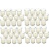 Hosley 48 Pack Ivory Unscented Clear Glass Filled Votive Candles. Hand Poured Wax Candle Ideal Gifts for Aromatherapy Spa Weddings Birthdays Holidays Party (Warm White) Warm White 34 71oz3MV6 jL
