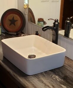 KES Bathroom Sink Drain without Overflow Vessel Sink Lavatory Vanity Pop Up Drain Stopper Oil Rubbed Bronze Finish, ALL Metal Rustproof Brass and 304 Stainless Steel, S2008D-ORB NO Overflow, 1 Pack 42 71ozAo UXYL