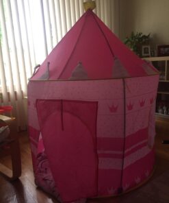 POCO DIVO Crown Princess Castle Girls Outdoor Tent Pink Indoor Play House 23 71ozVtfNevL