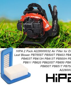 Alternative view of HIPA PB-580T A226000032 Air Filter for ECHO Leaf Blower PB755ST PB500T PB580H PB403 PB403H PB403T PB413H PB413T PB500H PB603 PB611 PB620 PB620ST PB650 PB650H PB650T A226000031 2 Pack