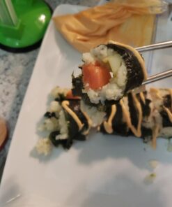 SushiQuik | Sushi Making Kit | BEST Sushi Kit for Beginners and Kids | FULL Kit Includes Rice Spreading Training Frame | Sushi Rolling Kit | Sushi Mat Original Kit 35 71p0Gpx8BbL 1