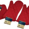 Kitchen Oven Mitt Pot Holder Set Red Kitchen Linens Oven Mitt Pot Holder Pack 5 71p0H0FEZ0L