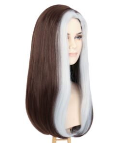 Miss U Hair Long Wavy Women Brown Silver Party Hair Halloween Costume Cosplay Wig 16 71p0LprRPL