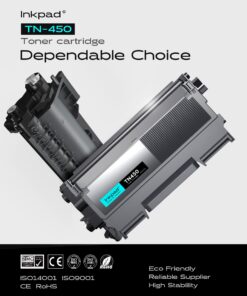 iNKPAD TN450 (4 Black) High Yield Compatible Toner Cartridge Replacement for Brother TN420 TN-450 Work with HL-2280DW HL-2270DW HL-2230 MFC-7360N MFC-7860DW DCP-7065DN Intellifax 2840 2940 (4 Pack) BTN450-4B 11 71p1mWAyp1L