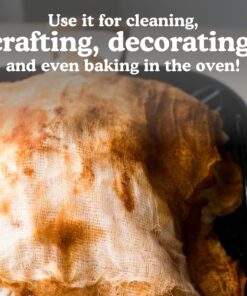 Regency Wraps 100% Cotton Cheesecloth for Basting Turkey, Canning, Straining, Cheesemaking, Natural Ultra-Fine, 9 sq ft, Pack of 4 Natural Ultra Fine 9 sq ft (Pack of 4) 12 71p1un0NGvL