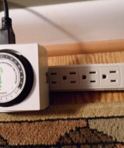 BN-LINK Heavy Duty Mechanical 24 Hour Timer Dual Outlet 3-Prong Accurate Indoor for Lamps Fans Christmas Lights White AC 1875W 1/2 HP, UL Listed U2 47 71p2 iTGatL