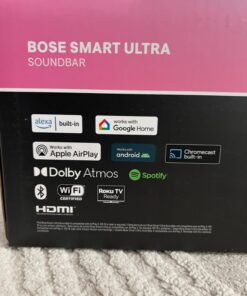 Bose NEW Smart Ultra Soundbar With Dolby Atmos Plus Alexa, Wireless Bluetooth AI Surround Sound System for TV, Black 59 71p242FdceL