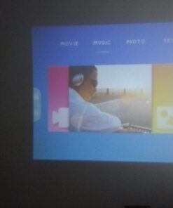 Meer Mini Projector,Portable Movie Projector,Smart Home Projector,Neat Projector for iOS,Android,Windows,PS5,Laptop,TV-Stick,Compatible with HDMI,USB,Audio,TF Card,AV and Remote Control YG300 42 71p2hKopLPL