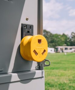 Alternative view of Camco PowerGrip Camper/RV Adapter | Features a 15-Amp Male (NEMA 5-15P) & 30-Amp Female (NEMA TT-30R) Connection | Rated for 125V/1875W (55223)