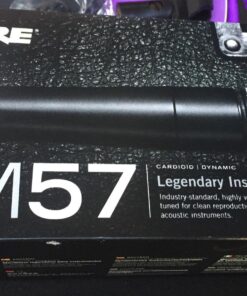 Shure SM57 Dynamic Instrument Mic - Professional Quality and Versatility for Live Performances and Recording - Contoured Frequency Response, Durable, Ideal for Drums, Percussion, Amplifiers (SM57-LC) 39 71p4X6itkWL