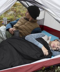 Naturehike Ultralight Sleeping Bag - Envelope Lightweight Portable, Waterproof, Comfort with Compression Sack - Great for 3 Season Traveling, Camping, Hiking Black 14 71p54MvFf2L