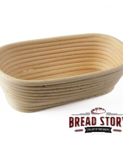 Alternative view of (10x6 inch) Oval Proofing Basket Set by Bread Story Oval Brotform Handmade Unbleached Natural Cane Bread Baking Kit with Cloth Liner Bread Baking e-book Course Discount Coupon 10"Wx6"L