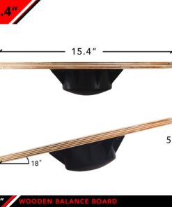 JFIT Balance Board, 15.4” – 360° Rotation, for Balance, Coordination, Posture - Large, Wooden Wobble Boards with 18° Tilting Angle for Workouts - Premium Core Trainer Equipment Kaleidoscope 9 71p6uKAR3iL