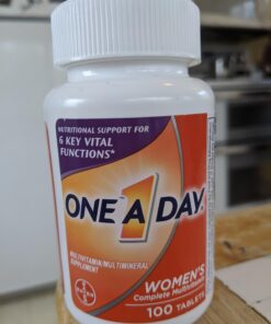 One A Day Women’s Multivitamin, Supplement with Vitamin A, Vitamin C, Vitamin D, Vitamin E and Zinc for Immune Health Support, B12, Biotin, Calcium & More, Tablet, 100 count 43 71p6zAAxl2L 1