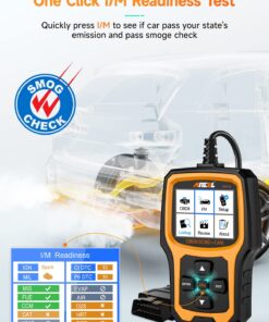 ANCEL AD410 Enhanced OBD II Vehicle Code Reader Automotive OBD2 Scanner Auto Check Engine Light Scan Tool (Black/Yellow) 35 71p7ZxZemTL