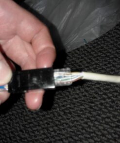 TRENDnet Crimping Tool, Crimp, Cut, And Strip Tool, For Any Ethernet or Telephone Cable, Built-In Cutter And Stripper, 8P-RJ-45 And 6P-RJ-12, RJ-11, All Steel Construction, Black, TC-CT68 32 71p8i46w90L