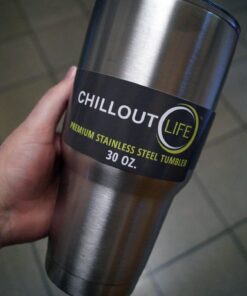 CHILLOUT LIFE 30 oz Stainless Steel Tumbler with Lid - Double Wall Vacuum Insulated Large Travel Coffee Mug with Splash Proof Lid and Straw for Hot & Cold Drinks 30oz (pack of 1) 40 71p9 3tonfL