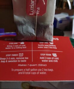 Luzianne Iced Tea Bags, Family Size, Unsweetened, 288 Tea Bags (6 Boxes of 48 Count Pack), Specially Blended for Iced Tea 48 Count (Pack of 6) 38 71p9JUhOqTL