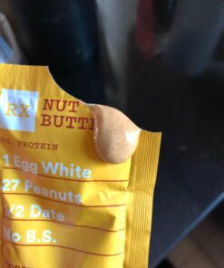 RX Nut Butter Peanut Butter, Protein Snack, Lunch Snacks, Honey Cinnamon, 11.3oz Box (10 Packs) Honey Cinnamon Peanut Butter 1.13 Ounce (Pack of 10) 25 71p9WhTBRL